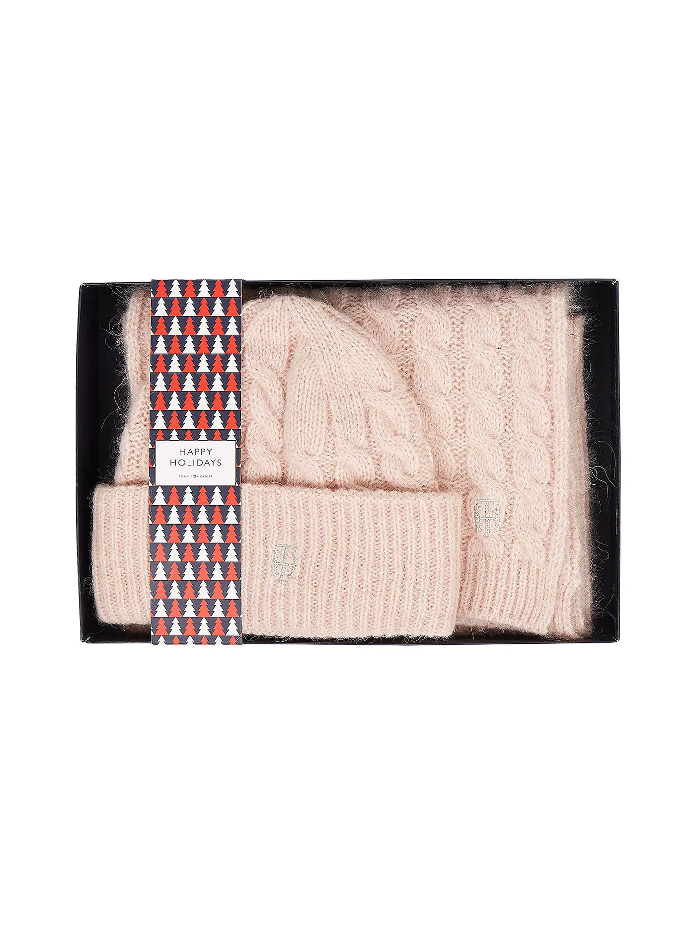 TOMMY HILFIGER | Geschenkset Mütze und Schal TIMELESS | 